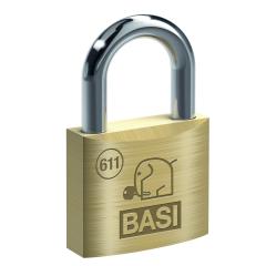 Padlock VHS 611, shackle 6 mm - brass