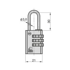 Baggage Lock 622 - 20 mm