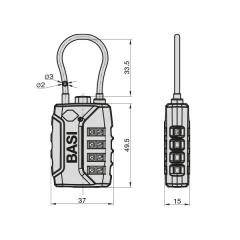 Candado de maleta 625 TSA